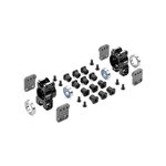 XRAY XB8 ALU REAR UPRIGHTS - EXTRA LOWER - MULTI-ADJUSTABLE - SET